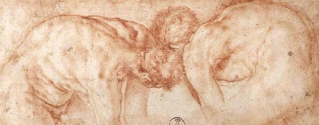 Pontormo, Jacopo Two Nudes Compared China oil painting art